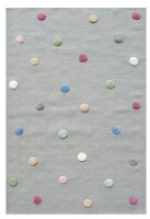 Teppich Happy Rugs COLORDOTS Naturfaser handmade...