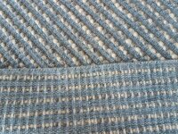 Handwebteppich Happy Rugs LINIEN blau/grau 140x200cm