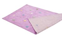 Baumwoll Teppich waschbar Happy Rugs DOLCE flieder/multi...