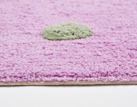 Baumwoll Teppich waschbar Happy Rugs DOLCE flieder/multi 120x180 cm